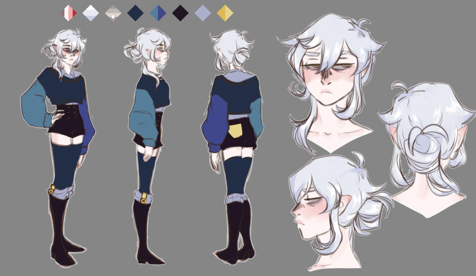 Webcomic Character Turnaround- Nothing, the changeling. Webcomic Character Turnaround- Nothing, the changeling.